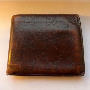 100% Authentic Gucci GG Signature Leather Continental Wallet